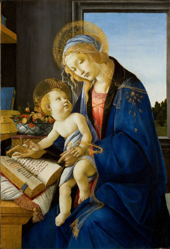 Sandro Botticelli The Virgin and Child The Madonna of the Book Google Art Project 1