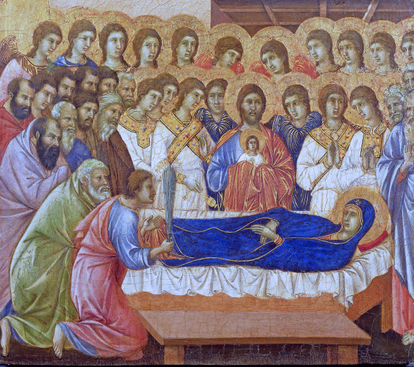 Duccio di Buoninsegna, Zaśnięcie NMP, 1308-11, Siena, Museo dell'Opera del Duomo