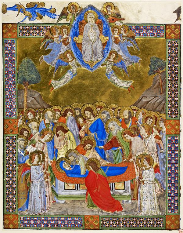 Don Silvestro dei Gherarducci (atrybuowany), Śmierć i wniebowzięcie Marii, 1385-