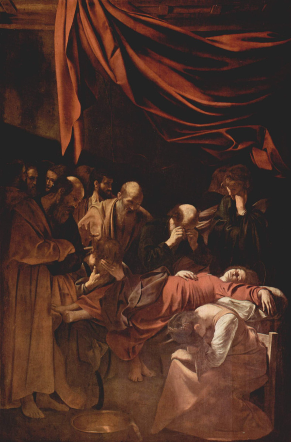 Caravaggio, Śmierć Marii, 1601, Luwr