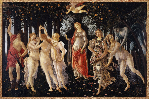Sandro Botticelli, Primavera, 1477-1482, Gallerie degli Uffizi, Florencja 