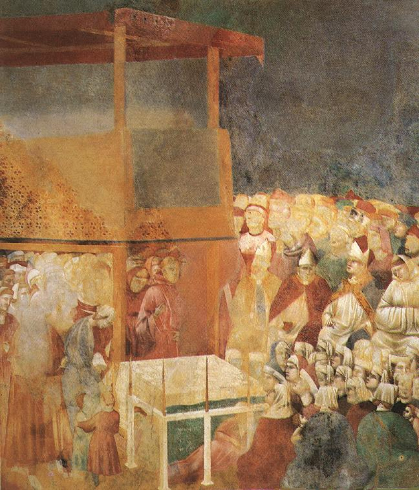 Giotto di Bondone, „Kanonizacja Świętego Franciszka” (24. fresk cyklu franciszka