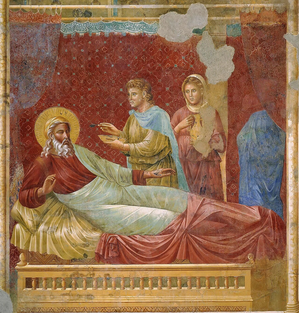prawd. Jacopo Torriti oraz Giotto di Bondone, „Izaak odprawiający Ezawa”
