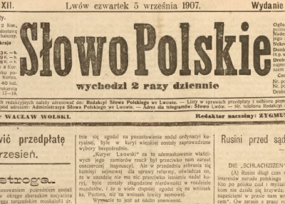 Olga Ciwkacz: Kornel Makuszyński jako recenzent teatralny  „Słowa Polskiego” (1905–1909)