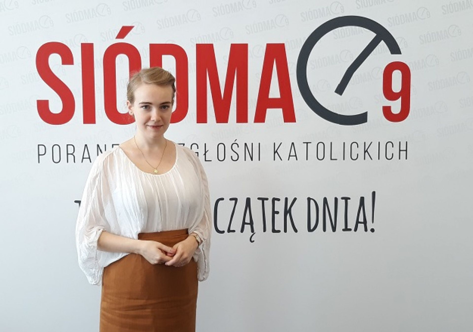 Natalia Szerszeń w poranku rozgłośni katolickich „Siódma 9”