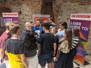 Marek A. Cichocki wziął udział w spotkaniu z uczestnikami Akademii Liderów