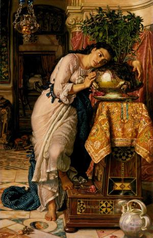 Izabela Rutkowska: Holman William Hunt – Izabela i donica bazylii