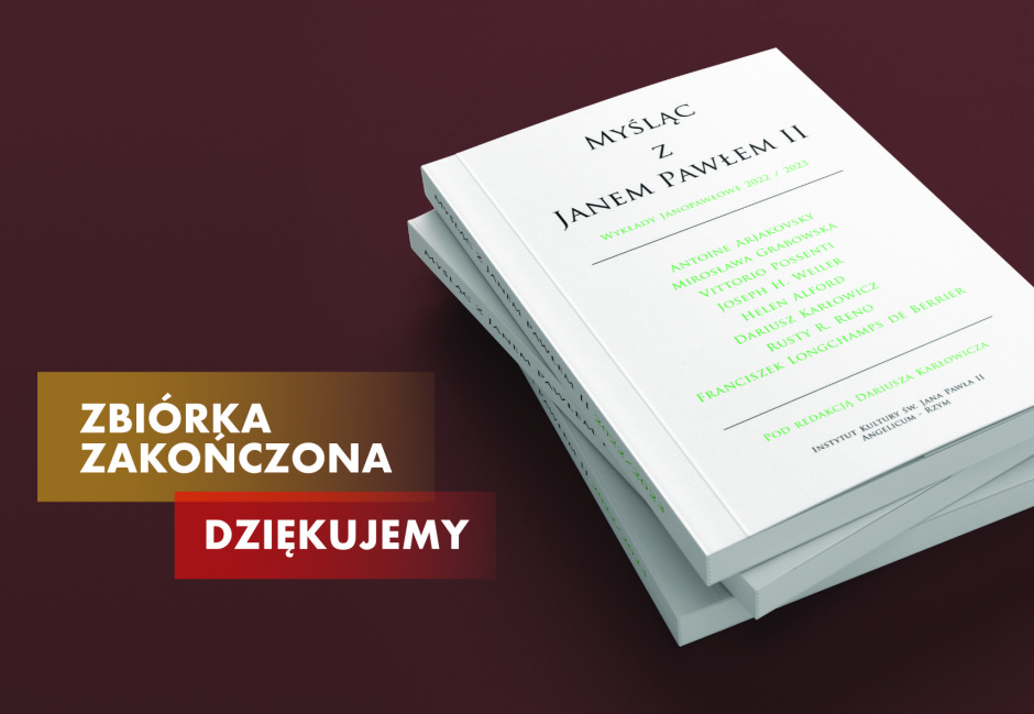 „Myśląc z Janem Pawłem II 2022/2023” ukaże się dzięki wsparciu 66 Współwydawców!