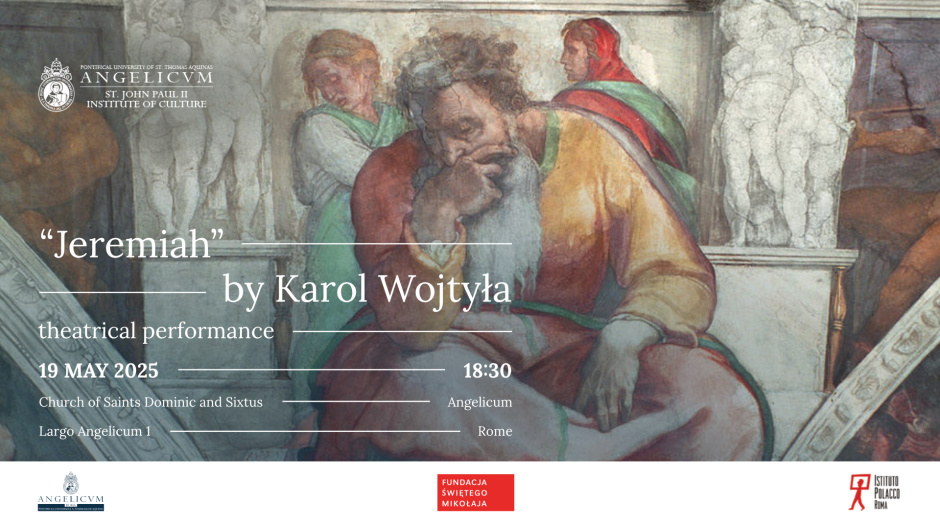 „Jeremiasz” Karola Wojtyły w wykonaniu studentów JP2 Studies na Angelicum