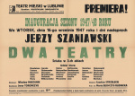 Jarosław Cymerman: „Nakłucie wrażliwego nerwu”. „Dwa teatry” tuż po wojnie
