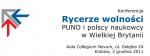 Konferencja - Kraków - 2 grudnia - Rycerze wolności 