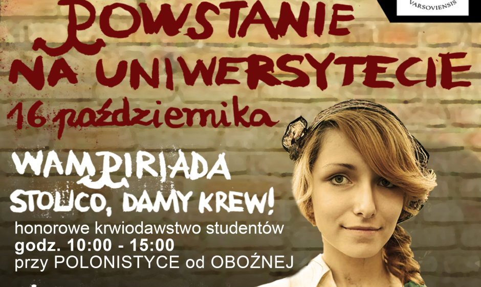 Warszawa - 16.10 - Akcja NZS: Powstanie na Uniwersytecie