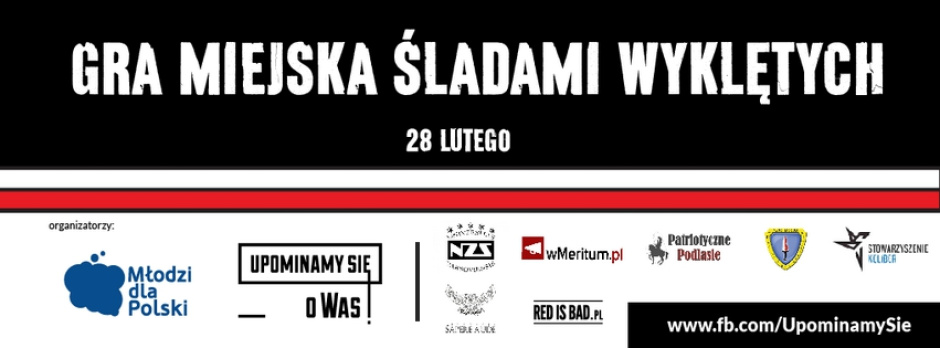 28 lutego: Gra miejska Śladami Wyklętych 